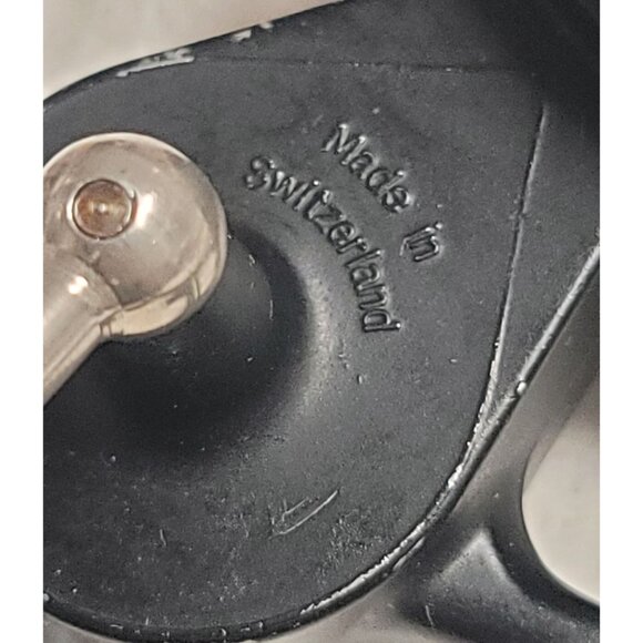 Vintage Recordette Switzerland Spinning Fishing Reel U.S. Patent No. 21 - Metal - Picture 11 of 14